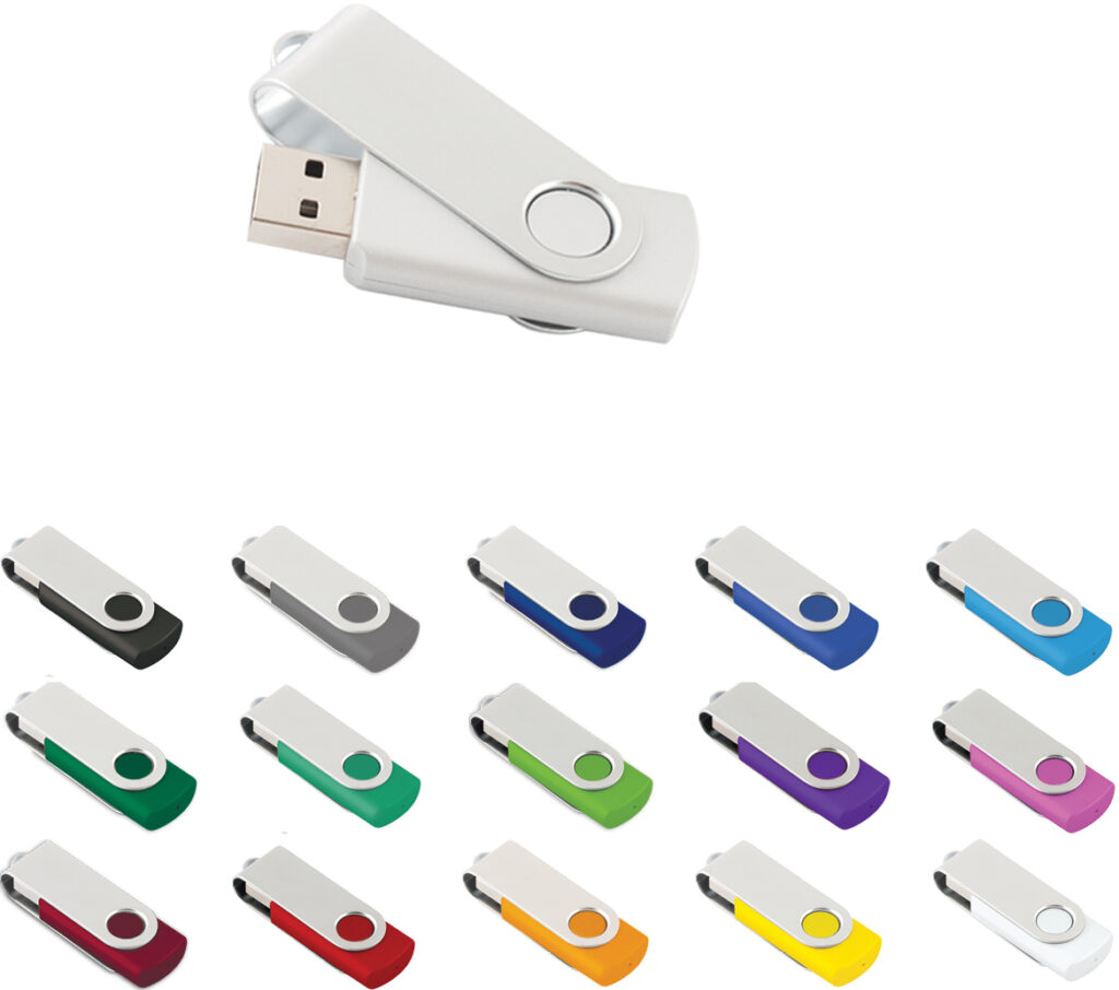 USB флаш памет Swivel с въртящ капак